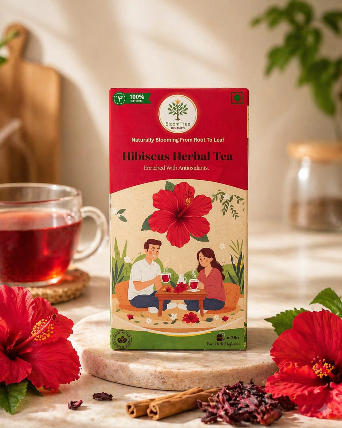 Benefits of Hibiscus Herbal Tea for Daily Wellness | BloomTree Organics