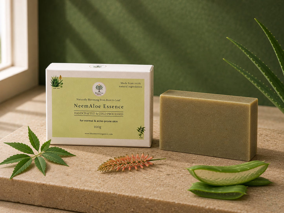 Benefits of Neem & Aloe Soap for Acne-Prone Skin | BloomTree Organics