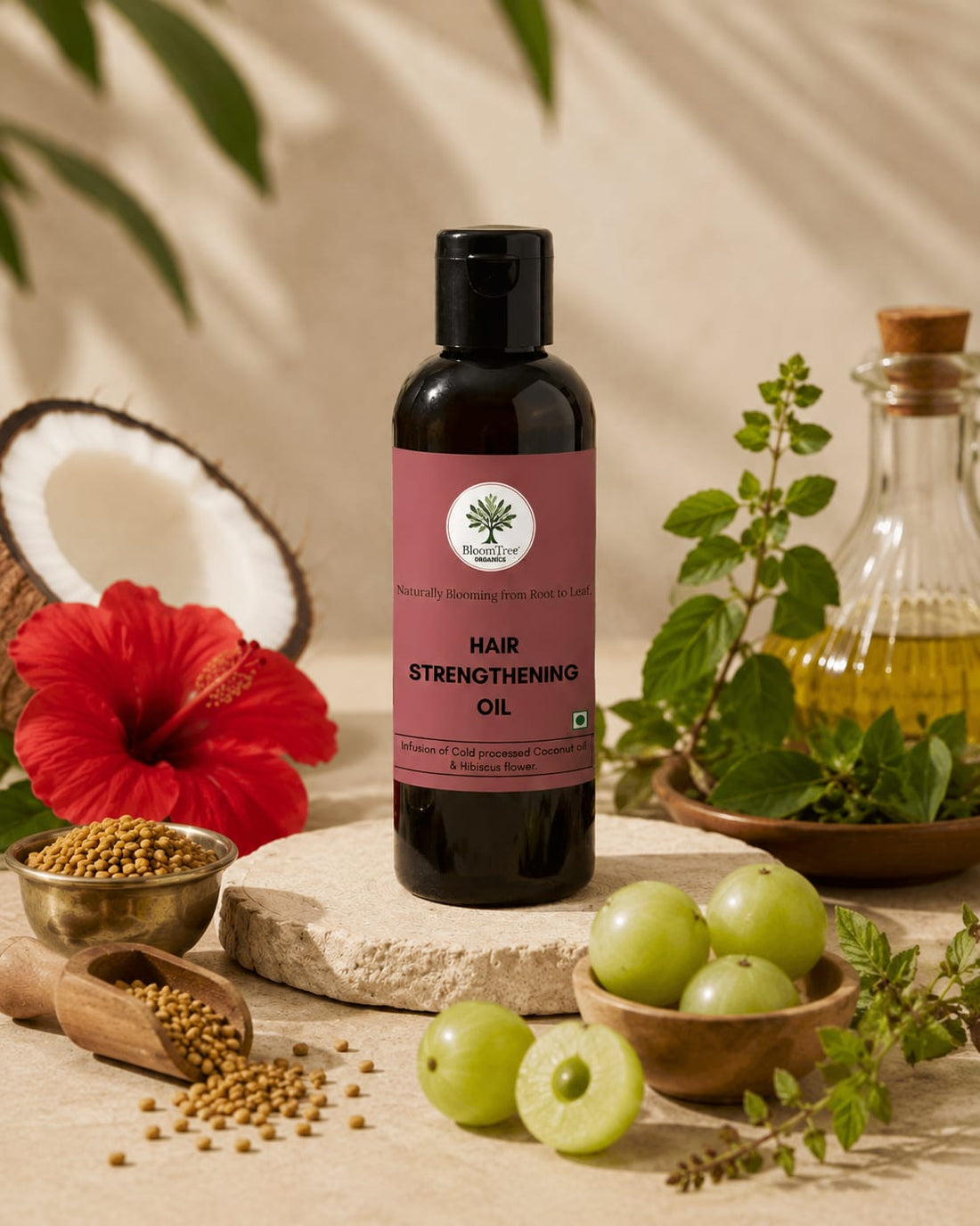Benefits of Herbal Hair Strengthening Oil for Healthy Hair | BloomTree Organics