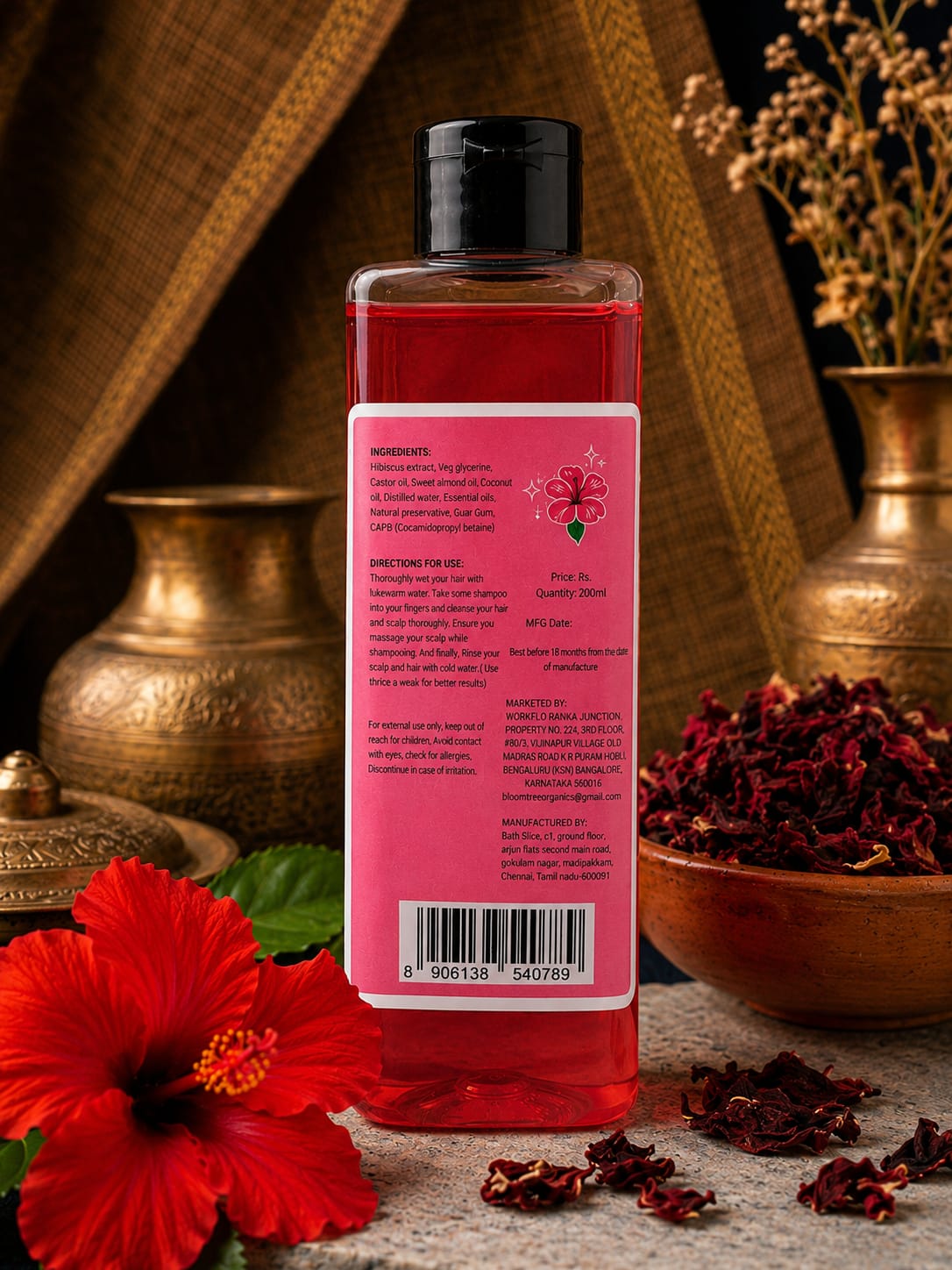 BloomTree Hibiscus Organic Shampoo